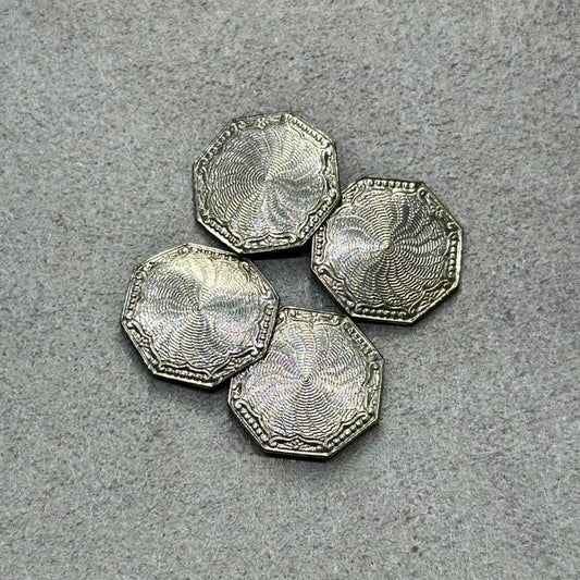 14KT Two-Tone Art Deco Spiral Cufflinks – Sleek White and Yellow Gold Father’s Day Gift