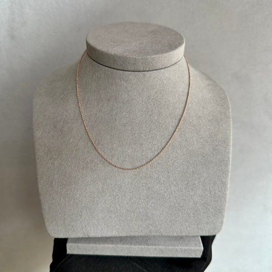 14KT Rose Gold Cable Chain Necklace - 18"