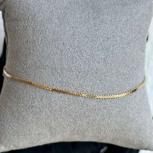 14kt Yellow Gold Vintage Serpentine Bracelet