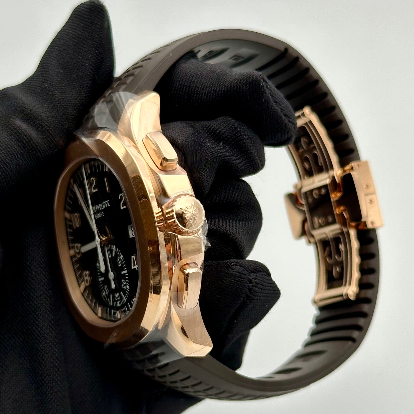 5968R Patek Phlippe Rose Gold Aquanuat Watch