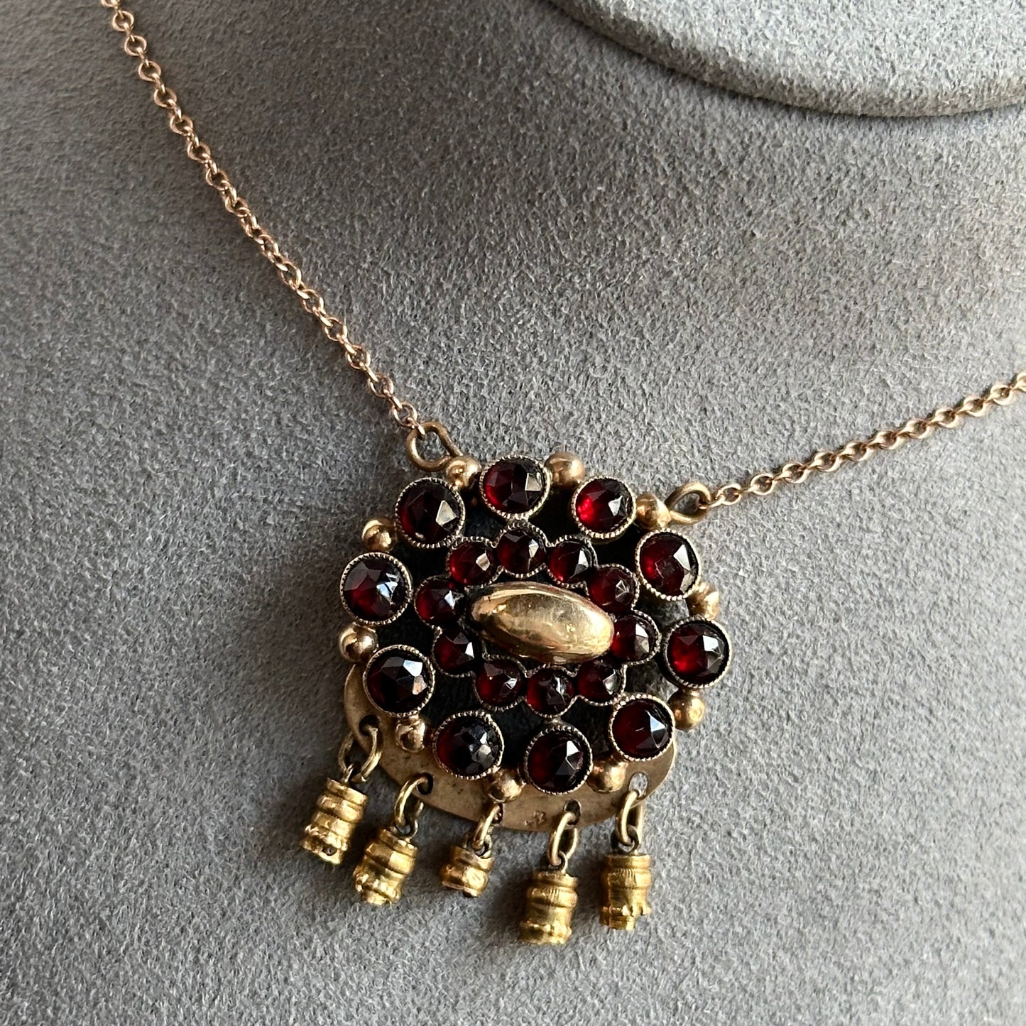 Circa 1800's Garnet Necklace