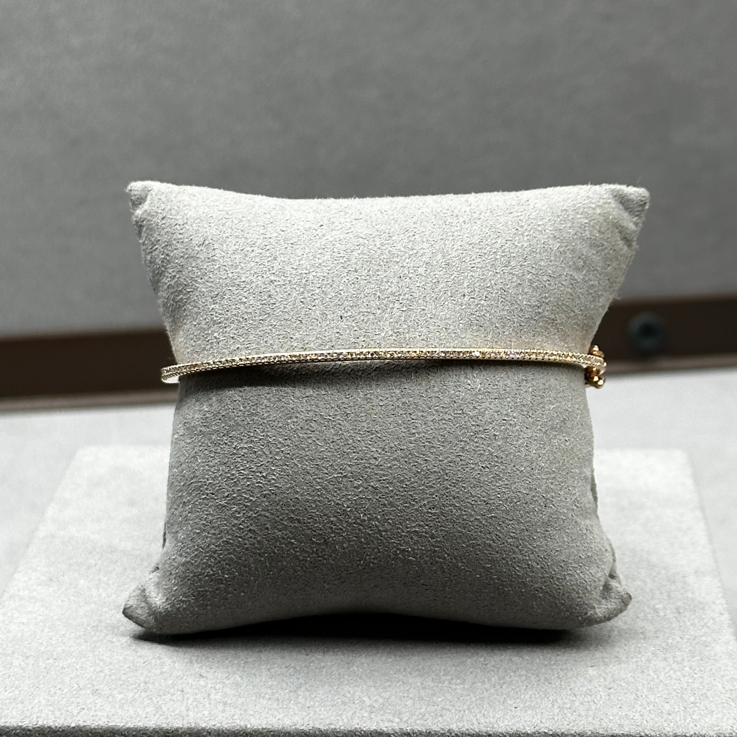Rose Gold Micro Pave Diamond Bangle