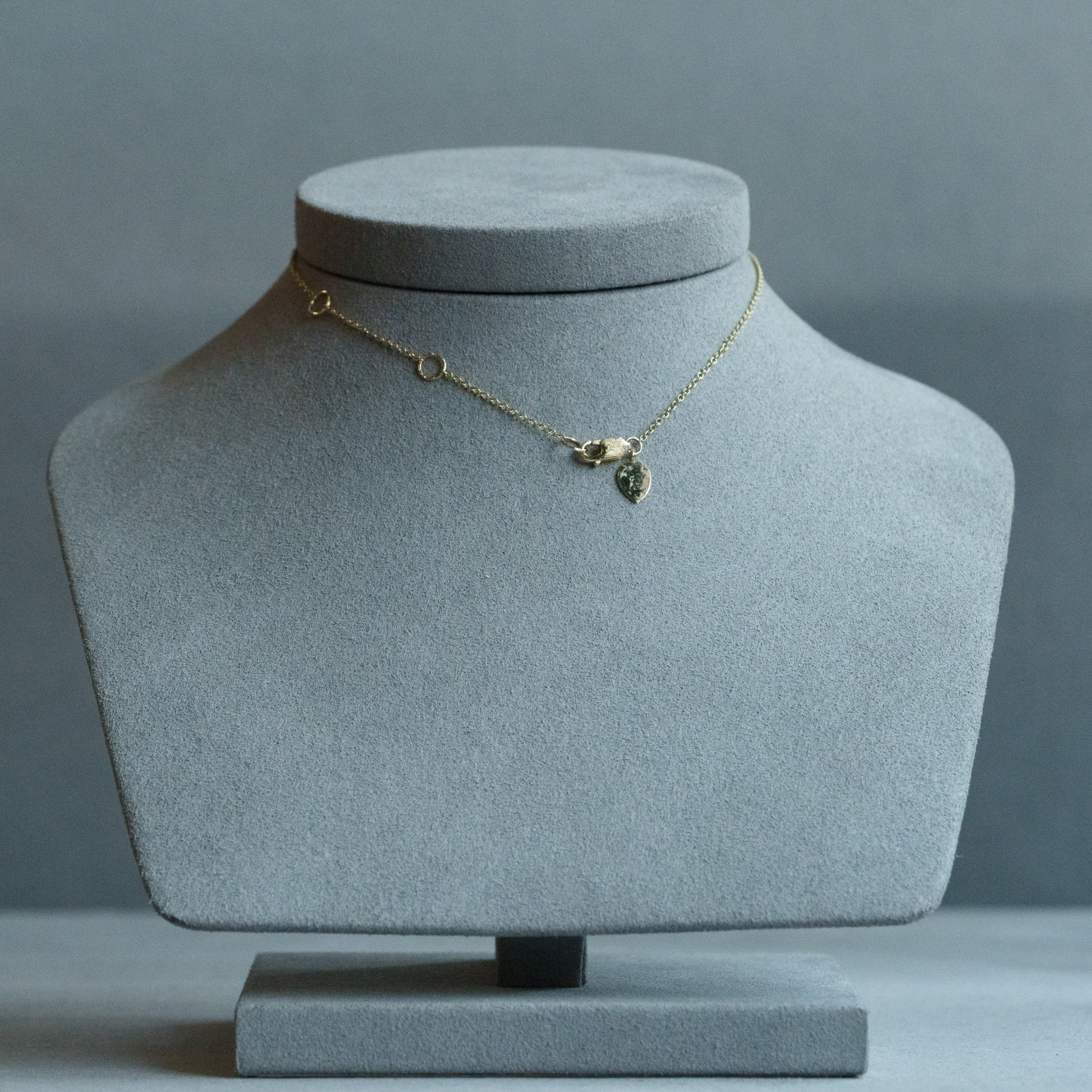 14kt Two-Tone Gold Trapezoid Champagne & Round White Diamond Necklace