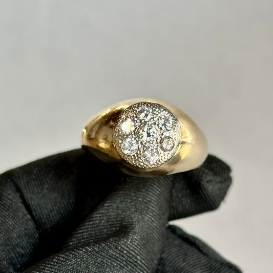 Vintage 14K Yellow Gold Diamond Ring – Approx. 2.00ctw – Bold Cluster Design