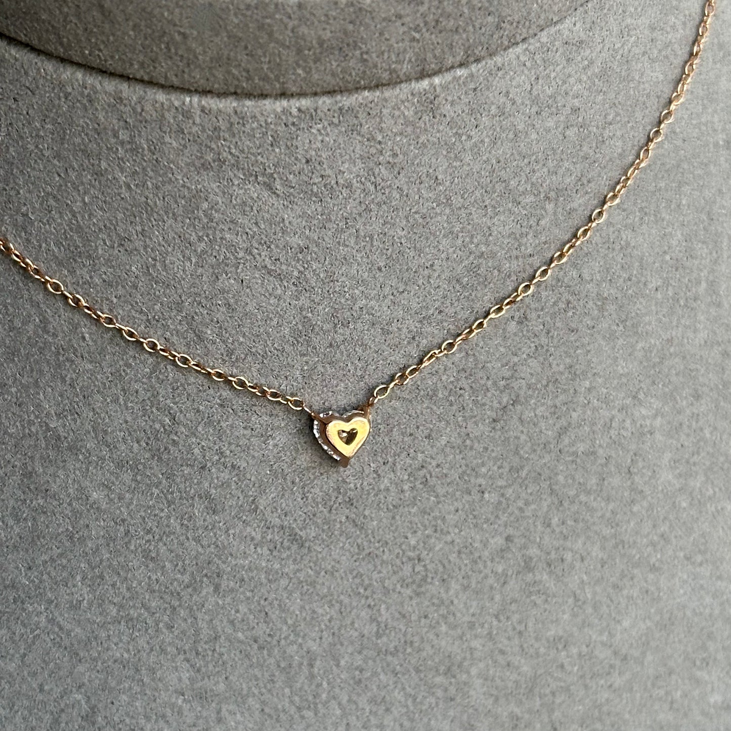 Perfect Valentine's Day Gift: Heart Diamond Necklace 0.30ct in 14kt Rose, Yellow, & White Gold