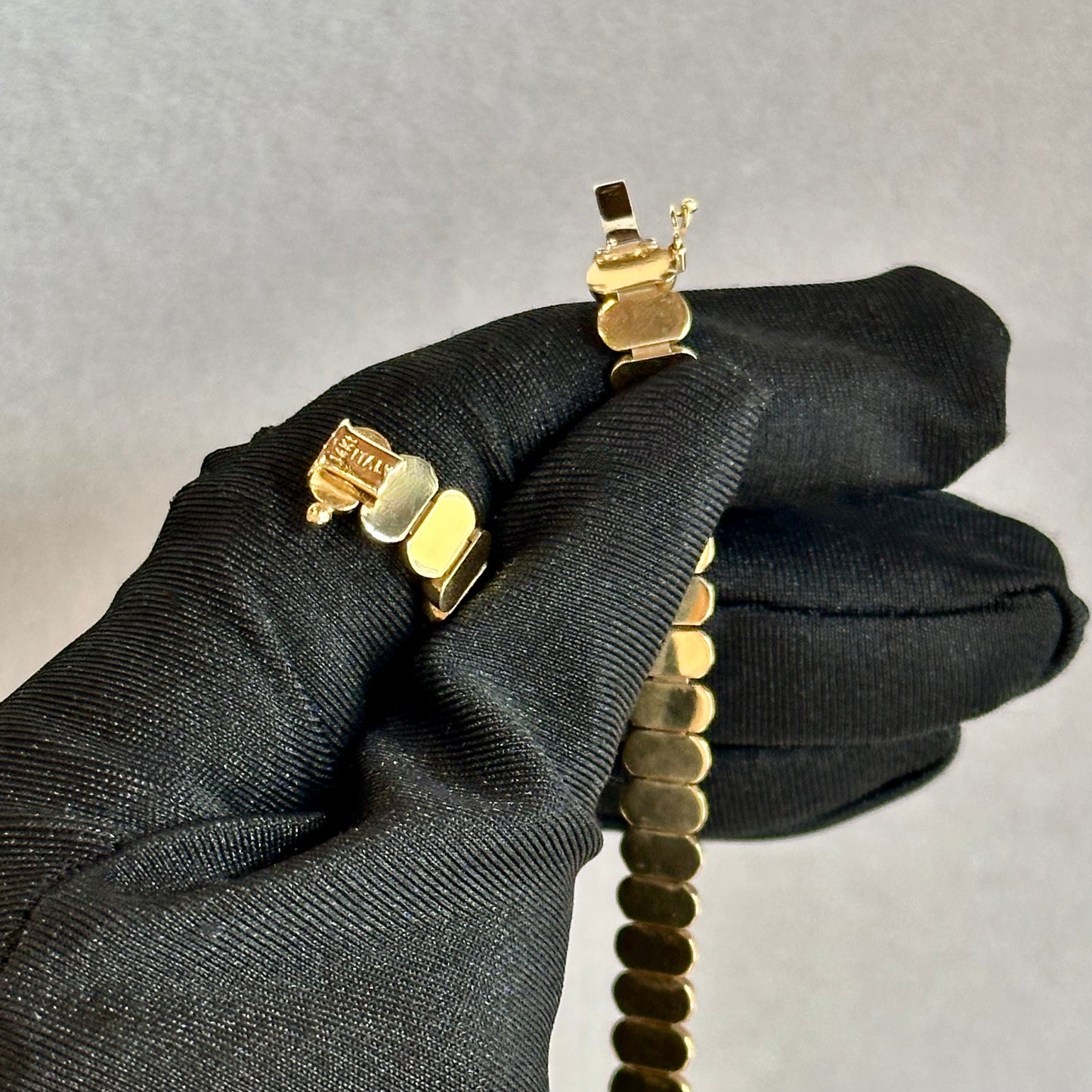 Vintage 1980s 14K Yellow Gold Pebble Necklace | 17” Length | One-of-a-Kind Statement Piece