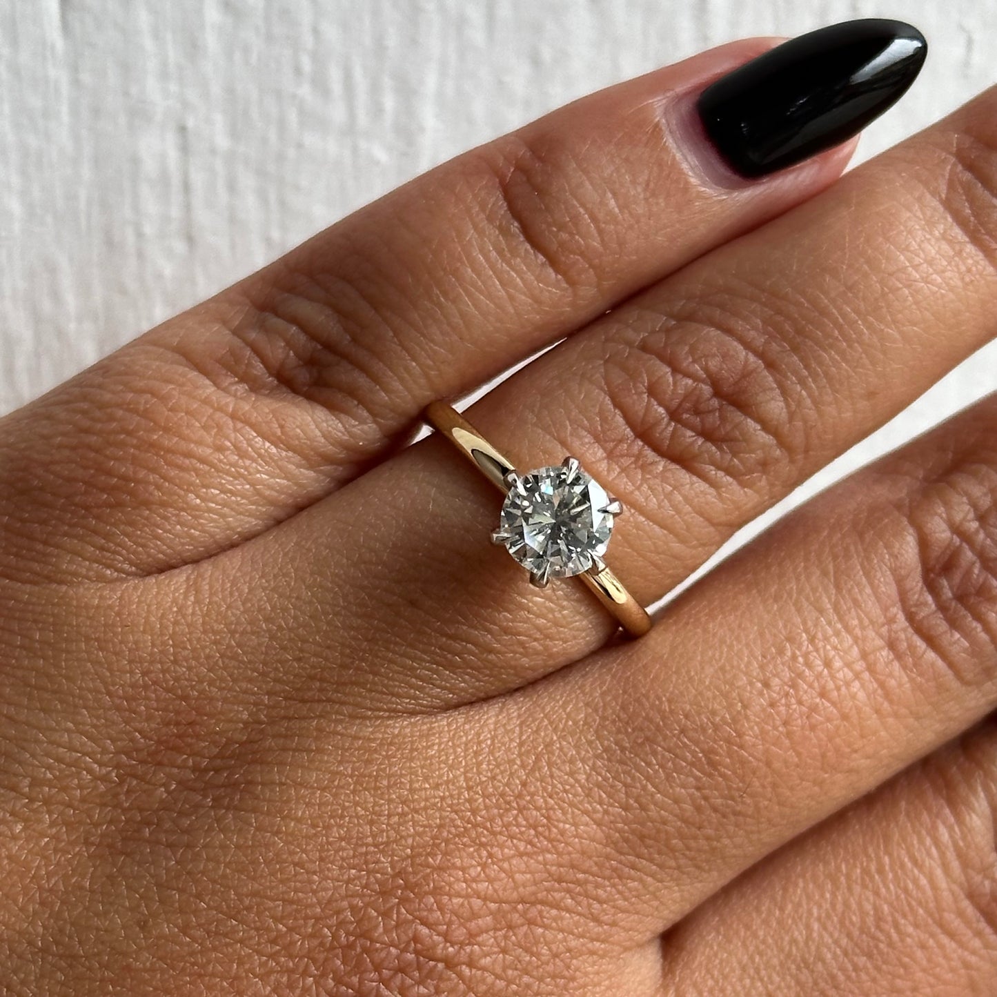 6 Prong Diamond Solitaire Engagement Ring