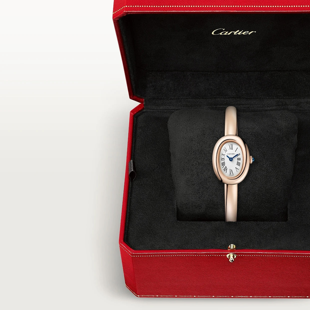 CARTIER Baignoire (Size 16) mini 18-karat rose gold watch -NEW